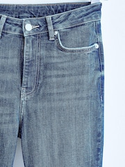 Indigo Blue High Waist 90s Ankle Skinny Jeans - Image 8 of 9
