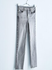 Grey Mid Rise Straight Jeans - Image 1 of 8