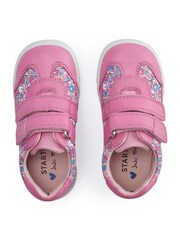 Start-Rite x JoJo Chums Lion Nubuck Leather Rip-Tape Trainers - Image 3 of 6