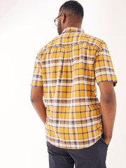 FatFace Yellow Nolton Check Shirt - Image 2 of 4