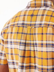 FatFace Yellow Nolton Check Shirt - Image 3 of 4