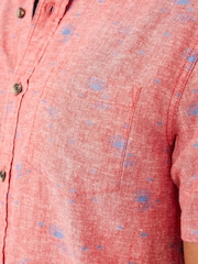 FatFace Red Bugle Sun Print Shirt - Image 3 of 4