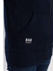 Helly Hansen Blue Oxford 100% Cotton Zip Hoodie - Image 3 of 5
