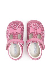 Start-Rite Wiggle Pink Leather Bow T-Bar Pre-Walker Baby Shoes F & G Fit - Image 5 of 6