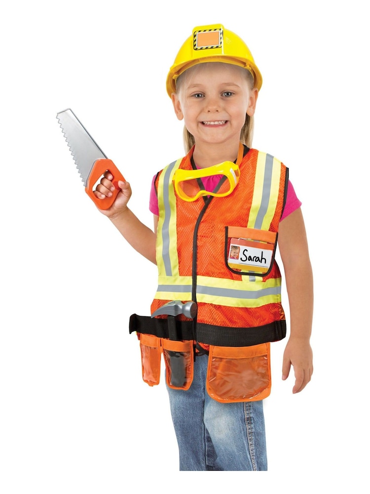 Melissa & Doug Multi Construction Worker Role Play Costume Set - Image 1 of 6