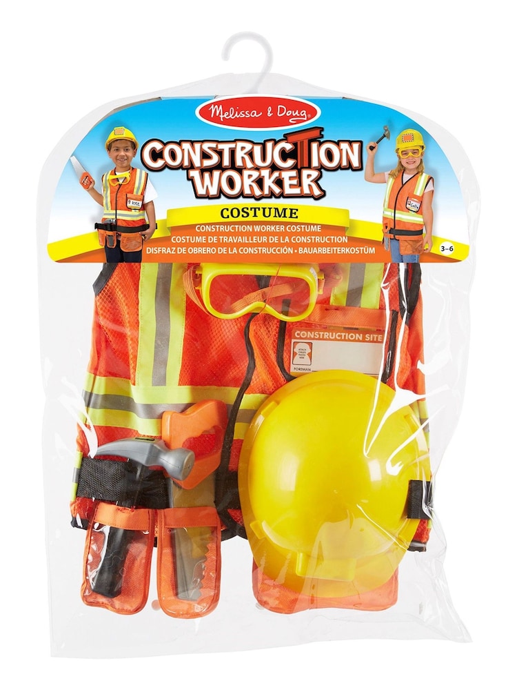 Melissa & Doug Multi Construction Worker Role Play Costume Set - Image 2 of 6