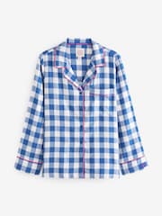 Bath & Body Works Blue Gingham Button Through Pyjama Set - Image 9 of 10