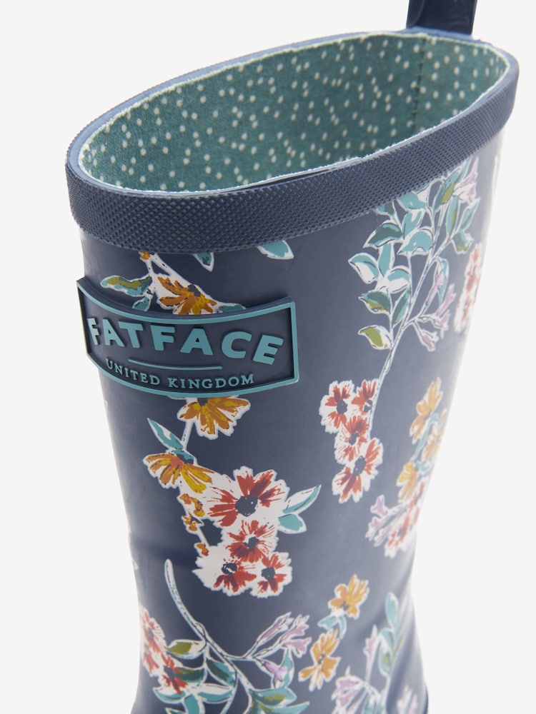 FatFace Floral Womens Mid Height Printed Wellies - Image 4 of 4