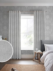 Laura Ashley Silver Grey Whinfell Fabric By The Metre - Image 2 of 2