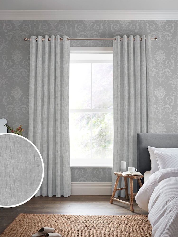 Laura Ashley Silver Grey Whinfell Fabric By The Metre - Image 2 of 2