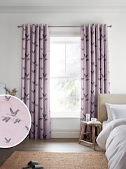Laura Ashley Blush Pink Animalia Embroidered Fabric By The Metre - Image 2 of 2