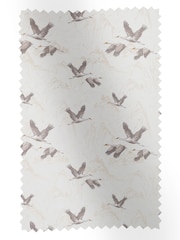 Laura Ashley Dark Grey Animalia Embroidered Fabric By The Metre - Image 1 of 2