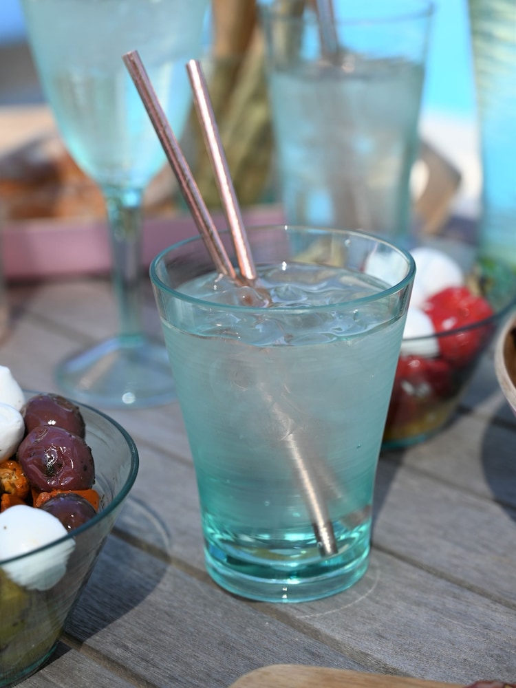Summerhouse Clear Set of 4 Recycled Look Tumblers - Image 1 of 2