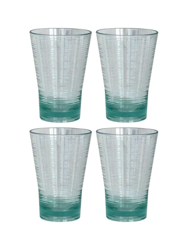 Summerhouse Clear Set of 4 Recycled Look Tumblers - Image 2 of 2