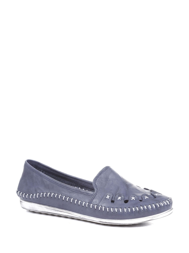Pavers Leather Slip-On Pumps - Image 2 of 5