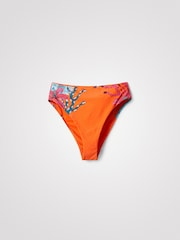 Desigual Bikinihose mit tropischem Print, Orange - Bild 5 von 5