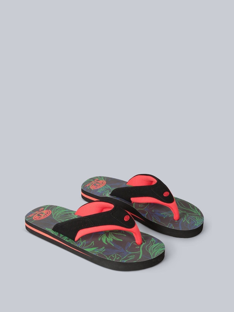 Animal Black Dark Kids Jekyl Flip-Flops - Image 1 of 3