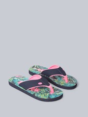Animal White Womens Swish Flip-Flops - Image 1 of 3