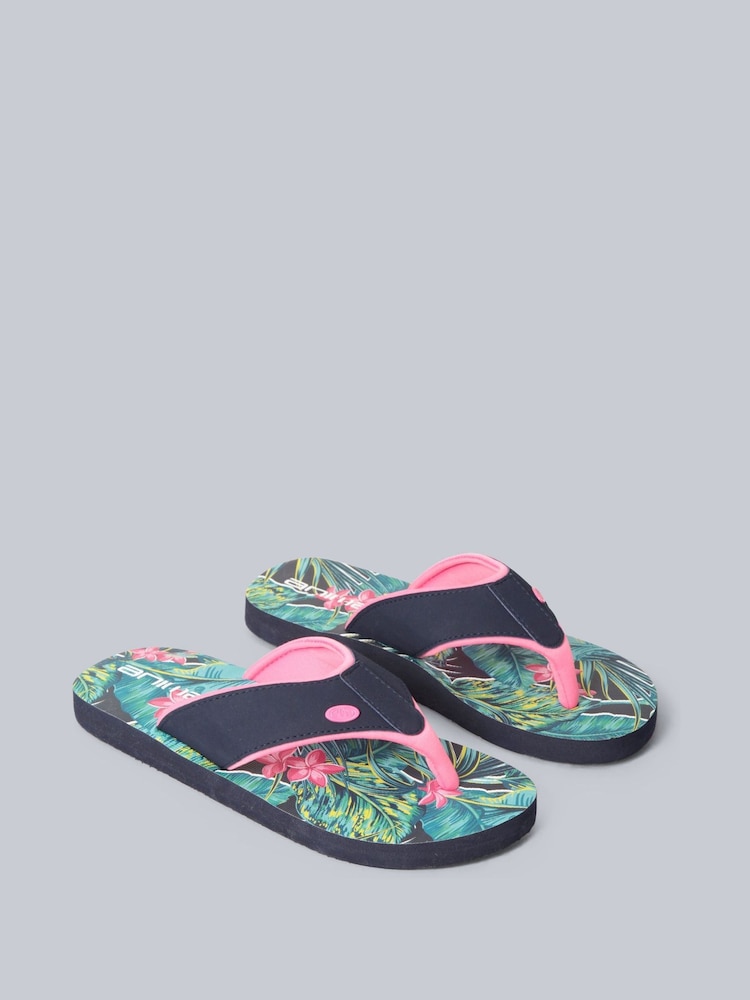 Animal White Womens Swish Flip-Flops - Image 1 of 3 Animal White Womens Swish Flip-Flops - Image 1 of 3