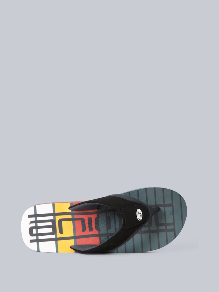 Animal Grey Light Mens Jekyl Flip Flops - Image 2 of 5