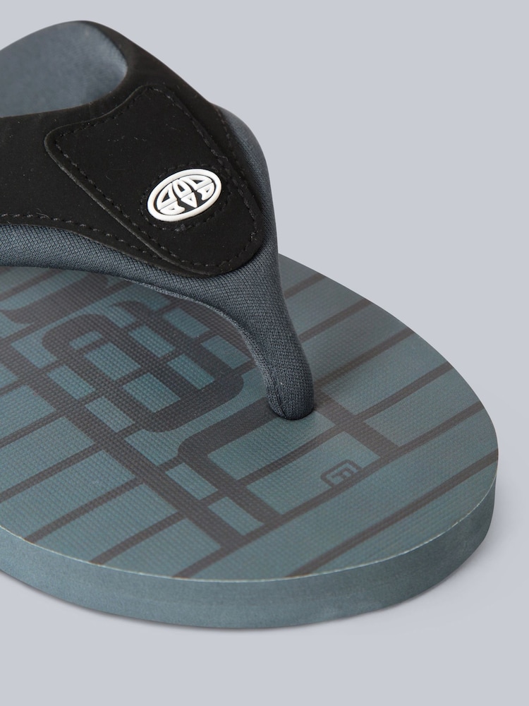 Animal Grey Light Mens Jekyl Flip Flops - Image 5 of 5
