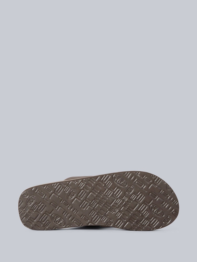 Animal Brown Mens Jekyl Flip Flops - Image 2 of 4