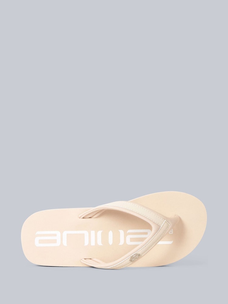 Animal Beige Womens Swish Flip Flops - Image 2 of 3