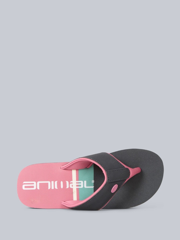 Animal Grey Womens Swish Flip Flops - Image 3 of 4