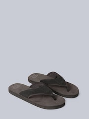 Animal Charcoal Grey Mens Jekyl Flip-Flops - Image 1 of 5