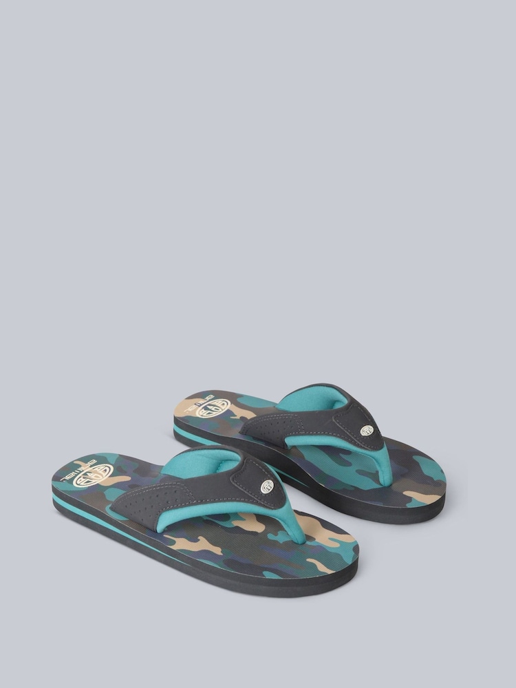Animal Black Light Kids Jekyl Flip-Flops - Image 1 of 6