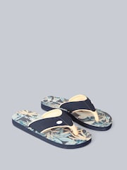 Animal Blue Acid Wash Womens Swish Flip Flops - Image 1 of 4