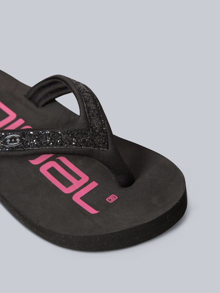 Animal Black Swish Kids Flip Flops - Image 3 of 3