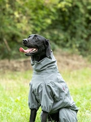 Hugo & Hudson Grey Teal Protective Dog Overalls - Image 1 of 4