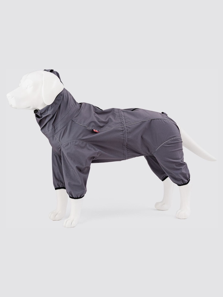 Hugo & Hudson Grey Teal Protective Dog Overalls - Image 4 of 4