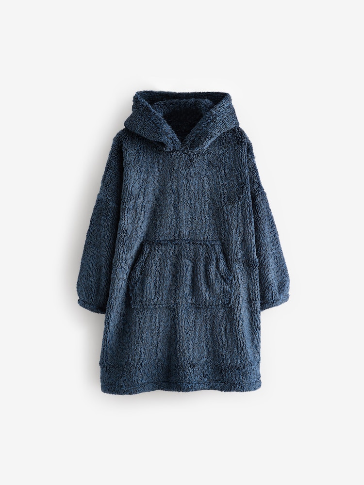 Navy Hooded Fleece Blanket (3-16yrs) - Image 1 of 3