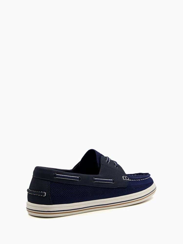 Dune London Blue Burnner Knitted Boat Shoes - Image 2 of 2