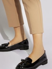 Dune London Black Global Almond Tassel Loafers - Image 3 of 3