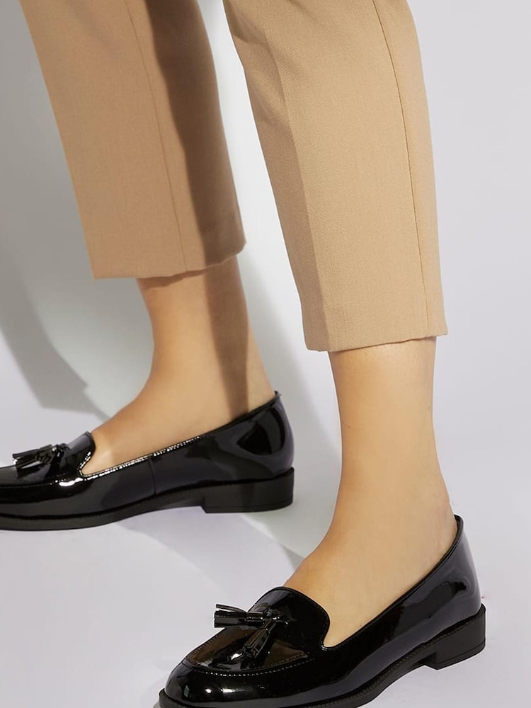 Dune London Black Global Almond Tassel Loafers - Image 3 of 3
