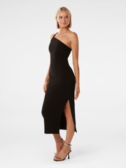 Forever New Black Jada Embellished Trim Midi Dress - Image 3 of 4