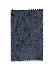 Blue Navy Heavyweight Chenille Eyelet Blackout/Thermal Curtains - Image 7 of 7
