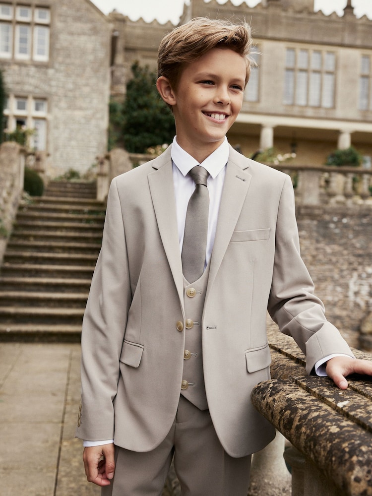 Taupe Suit: Jacket (12mths-16yrs) - Image 1 of 9
