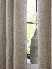 Natural Bobble Texture Lined Eyelet Curtains - Image 10 of 12
