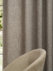 Natural Bobble Texture Lined Eyelet Curtains - Image 5 of 12