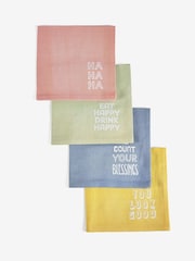 Novogratz 4 Pack Multi 100% Cotton Napkins - Image 3 of 3