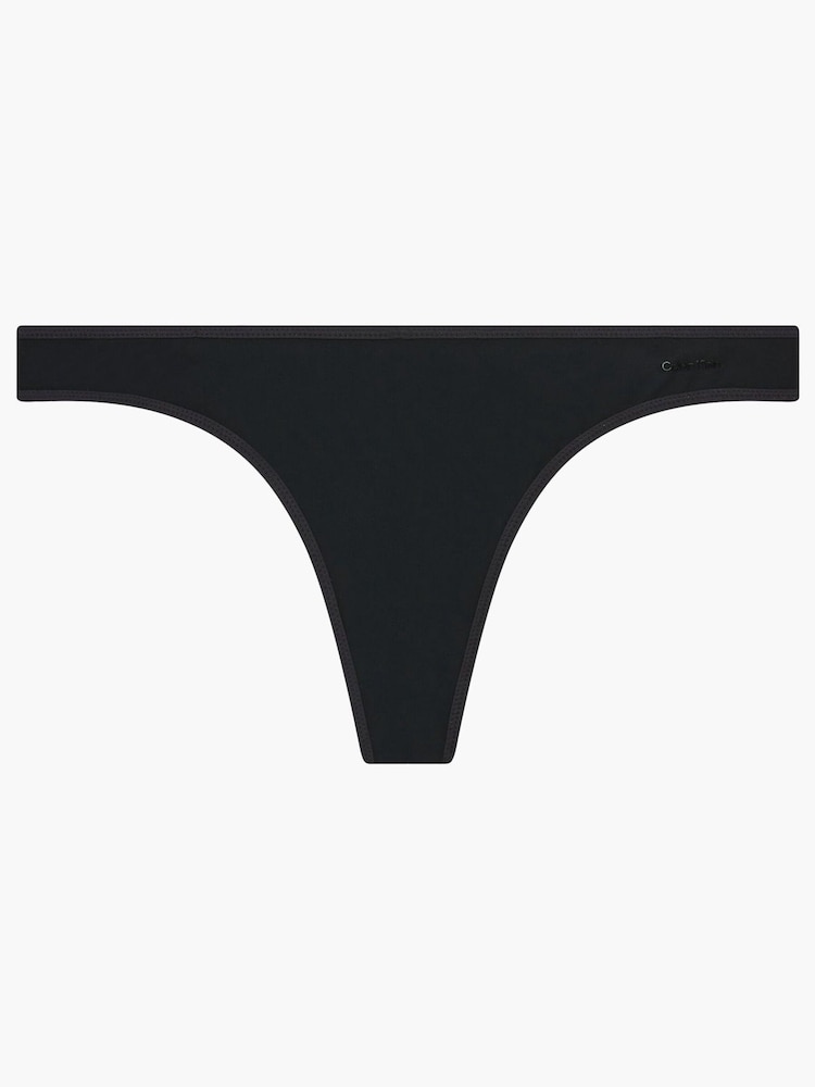 Calvin Klein Black Sheer Marquisette Thong - Image 3 of 3
