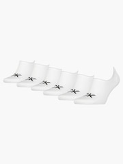 Calvin Klein White Invisible Socks 6 Pack - Image 1 of 1