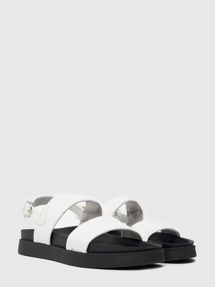 Schuh Tasha Leather Double Band Sandals - Image 2 of 4