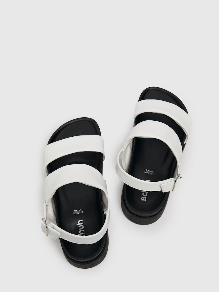 Schuh Tasha Leather Double Band Sandals - Image 4 of 4