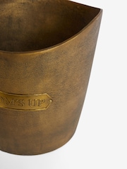 Rockett St George Gold Bottoms Up Champagne Bucket - Image 3 of 3