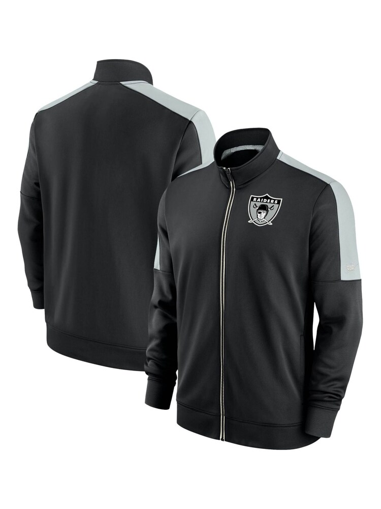 Nike Black NFL Fanatics Las Vegas Raiders Track Jacket - Image 3 of 3 Nike Black NFL Fanatics Las Vegas Raiders Track Jacket - Image 3 of 3